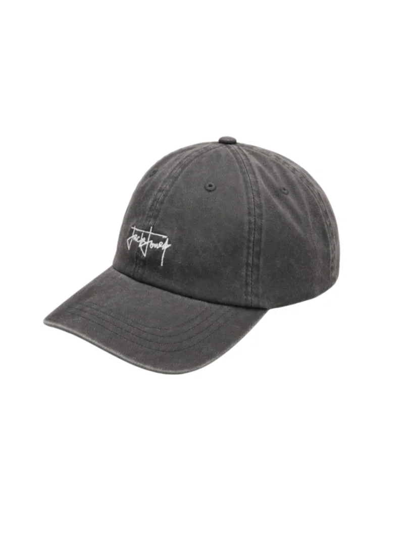 Jack & Jones Sapca barbati, cu logo, din bumbac, Gri (SELECTATI MARIMEA: Universala)