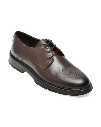 Pantofi eleganti OTTER maro, RG01, din piele naturala