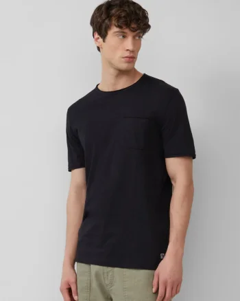 s.Oliver Tricou barbati cu croiala Regular Fit, buzunar la piept, Negru (SELECTATI MARIMEA: S)