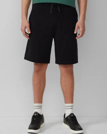 Q/S by s.Oliver Pantaloni scurti sport, barbati, cu talie medie si croiala Regular Fit, Negru (SELECTATI MARIMEA: 2XL)