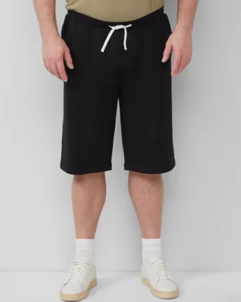 s.Oliver Big Sizes Pantaloni scurti barbati big sizes, Detroit, cu talie medie si croiala Regular Fit, Negru (SELECTATI MARIMEA: 2XL)
