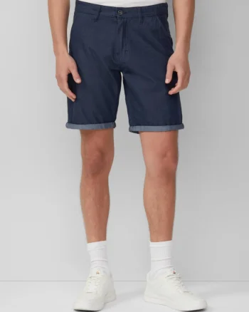 Q/S by s.Oliver Pantaloni scurti barbati chino, Jhon cu croiala Regular fit si talie medie, Indigo (SELECTATI MARIMEA: 29)