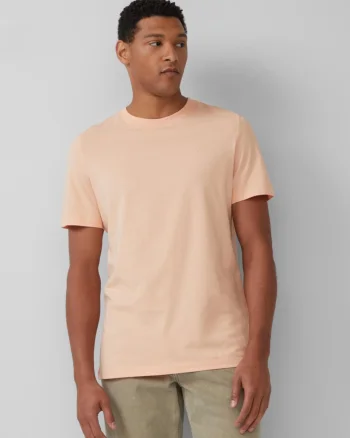 s.Oliver Tricou barbati din bumbac, Regular Fit, decolteu la baza gatului, Roz deschis (SELECTATI MARIMEA: S)