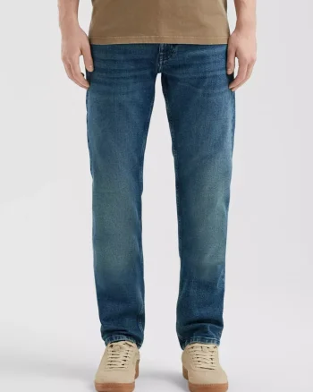 Q/S by s.Oliver Blugi barbati Rick, cu talie medie si croiala Slim Fit, Albastru (SELECTATI MARIMEA: 29, SELECTATI LUNGIMEA: 30)