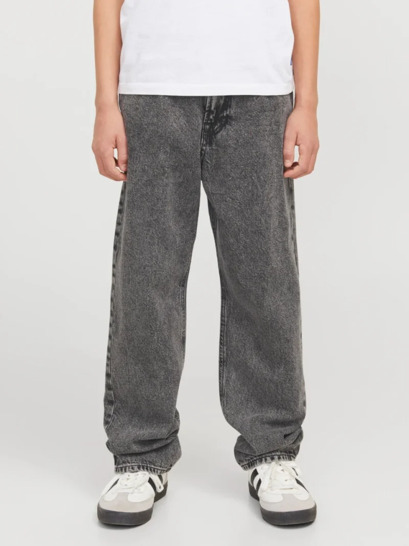 Jack & Jones Blugi baieti, cu talie inalta si croiala Dreapta, Gri inchis (SELECTATI MARIMEA: 146 cm)