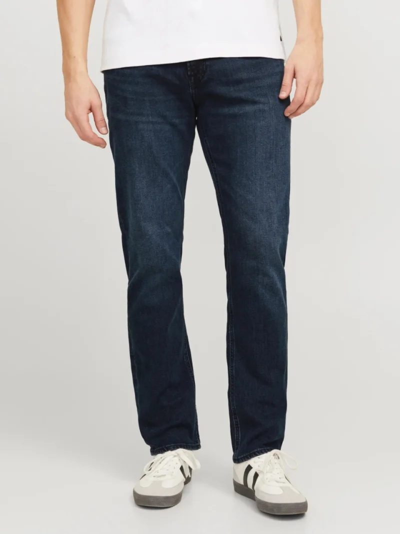 Jack & Jones Blugi barbati CLARK, cu talie medie si croiala Regular fit, Bleumarin inchis (SELECTATI MARIMEA: 29, SELECTATI LUNGIMEA: 30)