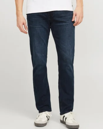 Jack & Jones Blugi barbati CLARK, cu talie medie si croiala Regular fit, Bleumarin inchis (SELECTATI MARIMEA: 29, SELECTATI LUNGIMEA: 30)