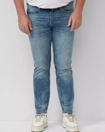 s.Oliver Big Sizes Blugi barbati big size Casby, cu talie medie si croiala Dreapta, Albastru (SELECTATI MARIMEA: 40, SELECTATI LUNGIMEA: 32)