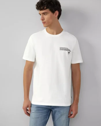 s.Oliver Tricou barbati la baza gatului, Regular fit, cu imprimeu Ford®, Alb (SELECTATI MARIMEA: S)