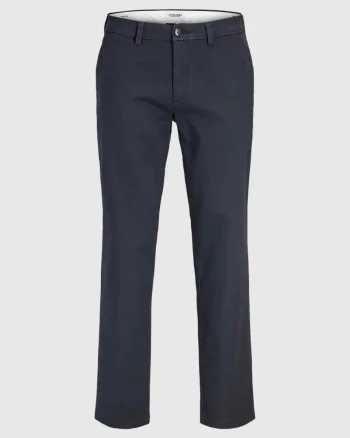 Jack & Jones, Pantaloni chino, barbati, Regular fit, Bleumarin inchis (SELECTATI MARIMEA: 30, SELECTATI LUNGIMEA: 30)