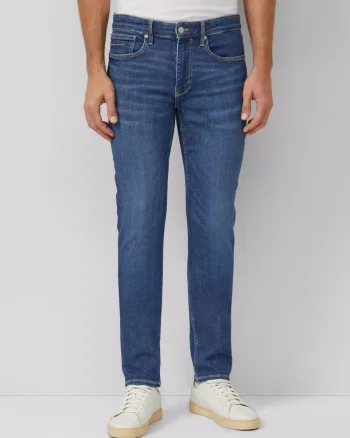 s.Oliver Blugi barbati Nelio, cu talie medie si croiala Slim fit, Albastru inchis (SELECTATI MARIMEA: 29, SELECTATI LUNGIMEA: 32)