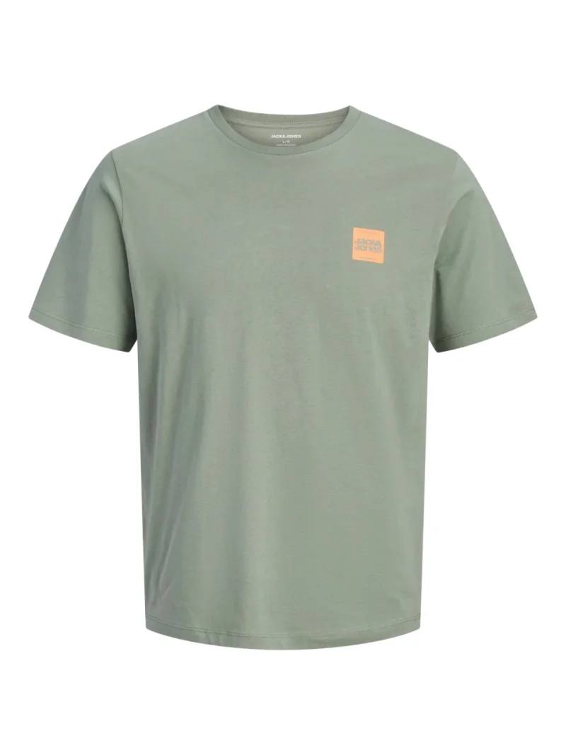 Jack & Jones, Tricou barbati cu guler rotund, JWHBRANDY, Olive (SELECTATI MARIMEA: M)