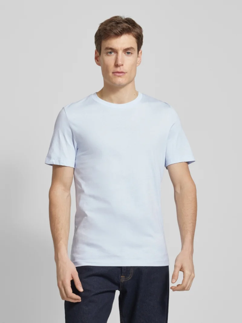 s.Oliver Tricou barbati cu croiala Regular fit, din bumbac, Albastru deschis (SELECTATI MARIMEA: 3XL)