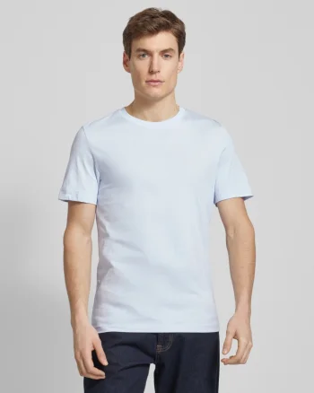 s.Oliver Tricou barbati cu croiala Regular fit, din bumbac, Albastru deschis (SELECTATI MARIMEA: 3XL)