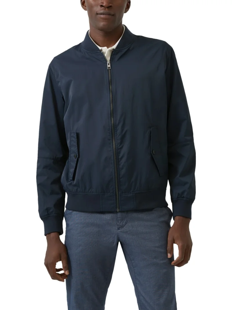 s.Oliver Jacheta Bomber, barbati, cu guler, Bleumarin inchis (SELECTATI MARIMEA: S)