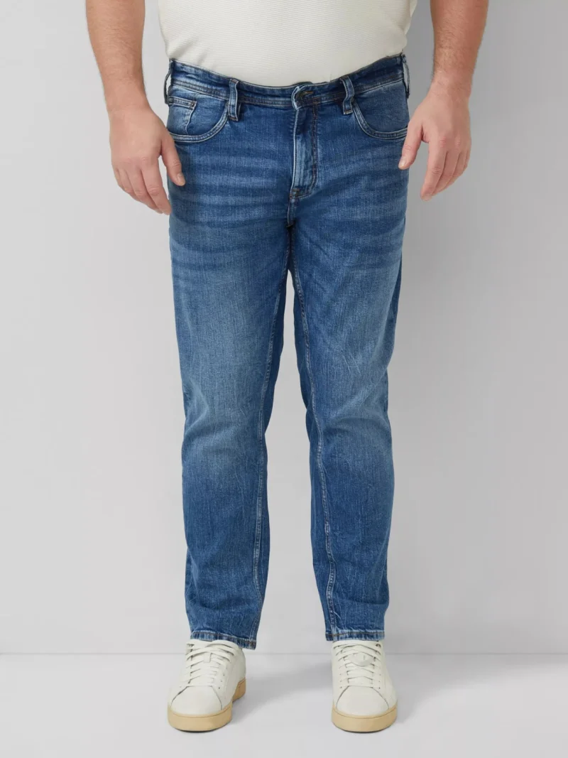 s.Oliver Big Sizes Blugi barbati big size Casby, cu talie medie, Relaxed fit, Straight leg, Albastru (SELECTATI MARIMEA: 38, SELECTATI LUNGIMEA: 32)