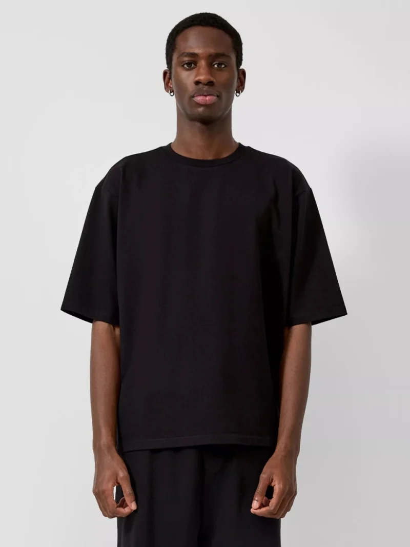 Q/S by s.Oliver Tricou barbati din jerseu, Loose Fit, Negru (SELECTATI MARIMEA: M)