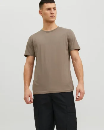 Jack & Jones Tricou basic barbati, Noos, Regular fit, Maro (SELECTATI MARIMEA: XS)