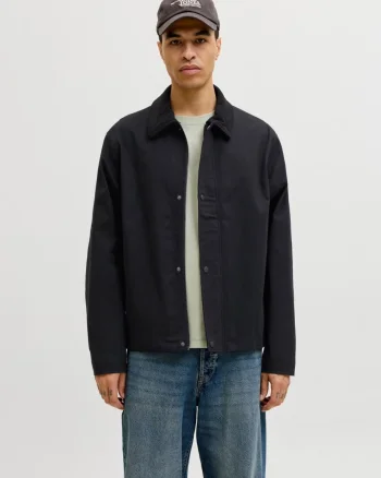 Jack & Jones Jacheta Graham Worker, barbati, Regular fit, Negru (SELECTATI MARIMEA: L)