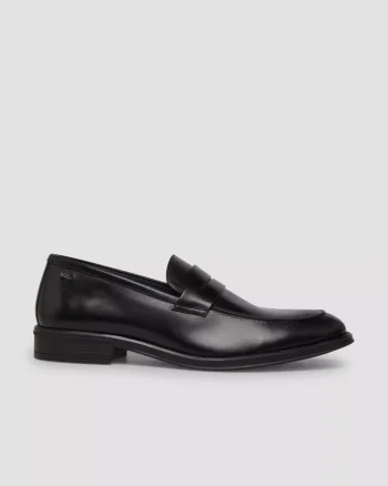 s.Oliver BLACK LABEL Mocasini barbati, din piele naturala, Negru (SELECTATI MARIMEA: 42)