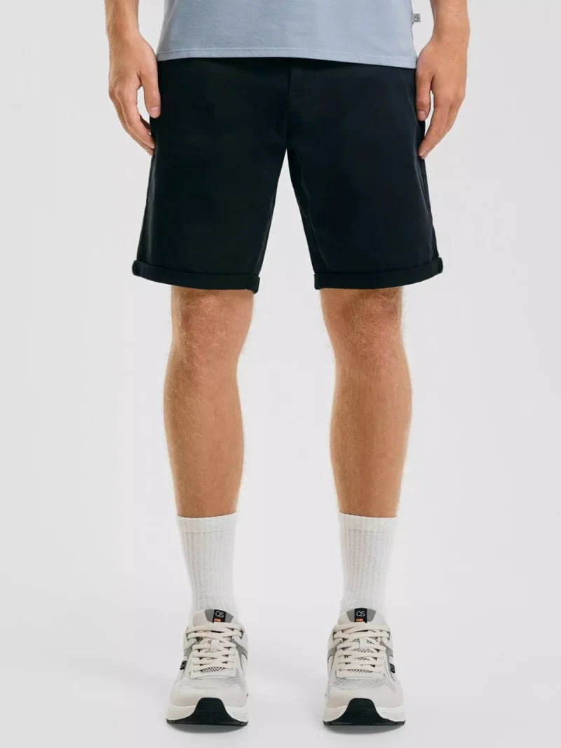 Q/S by s.Oliver Pantaloni scurti barbati chino, John cu croiala Regular fit, Bleumarin inchis (SELECTATI MARIMEA: 29)