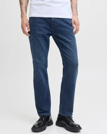 Jack & Jones Blugi barbati CLARK, cu talie joasa si croiala Regular fit, Indigo (SELECTATI MARIMEA: 30, SELECTATI LUNGIMEA: 32)