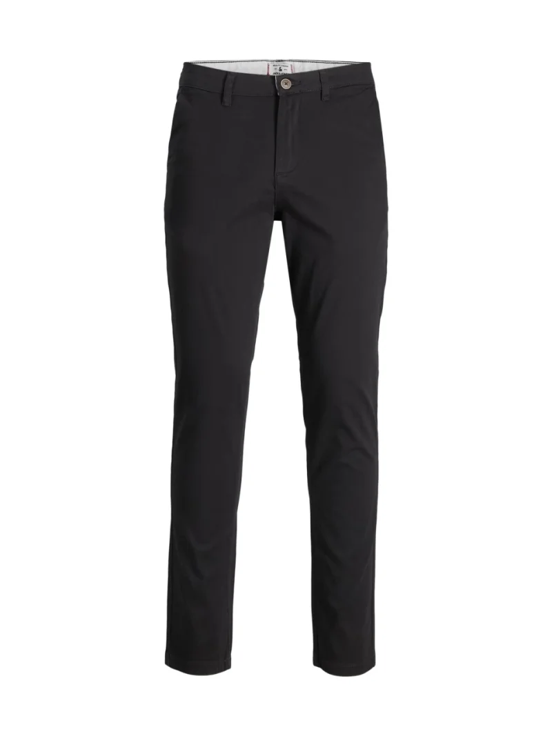 Jack & Jones, Pantaloni chino, barbati, JPSTOLLIE, Regular fit, Negru (SELECTATI MARIMEA: 30, SELECTATI LUNGIMEA: 34)