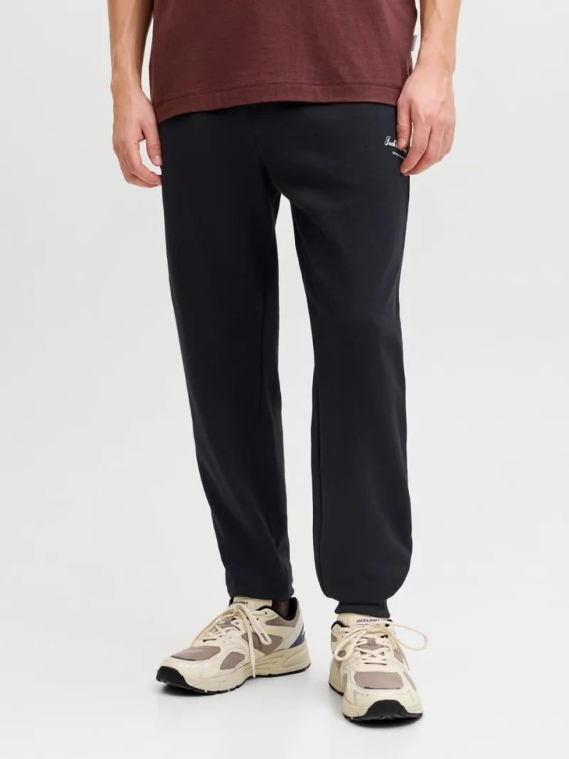 Jack & Jones Pantaloni de trening barbati, JPSTGORDON ARCHIVE, Regular fit, Negru (SELECTATI MARIMEA: XS)