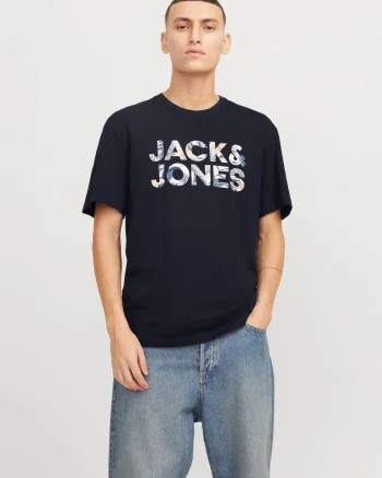 Jack & Jones Tricou barbati, din bumbac, Regular fit, JWHBRYAN, Bleumarin inchis (SELECTATI MARIMEA: M)