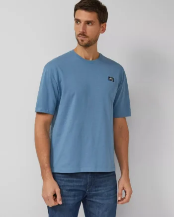 s.Oliver Tricou barbati, din jerseu gros de bumbac, Modern fit, Albastru (SELECTATI MARIMEA: M)