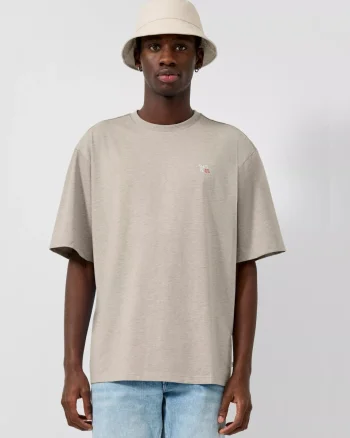 Q/S by s.Oliver Tricou barbati din amestec de bumbac, Relaxed fit, Bej (SELECTATI MARIMEA: XS)