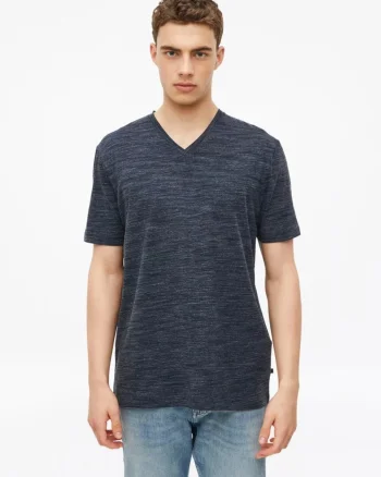 s.Oliver Tricou cu anchior, barbati, din amestec de bumbac, Regular fit, Bleumarin inchis (SELECTATI MARIMEA: S)