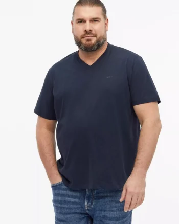 s.Oliver Big Sizes Tricou cu anchior, barbati big sizes, din bumbac, Regular fit, Bleumarin inchis (SELECTATI MARIMEA: 2XL)