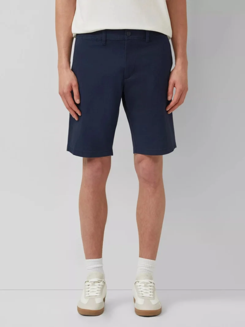 s.Oliver Pantaloni scurti chino barbati, cu talie medie, Regular fit, Phoenix, Bleumarin inchis (SELECTATI MARIMEA: 30)