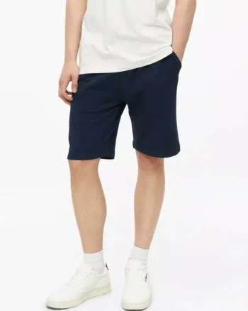 s.Oliver Pantaloni scurti sport, barbati, din bumbac, cu talie medie, Relaxed fit, Detroit, Bleumarin inchis (SELECTATI MARIMEA: M)