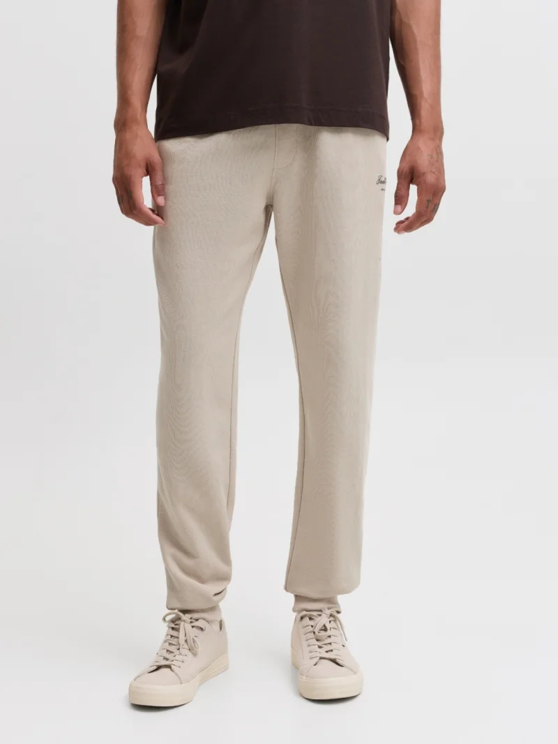 Jack & Jones Pantaloni de trening barbati, JPSTGORDON ARCHIVE, Regular fit, Crem (SELECTATI MARIMEA: XS)