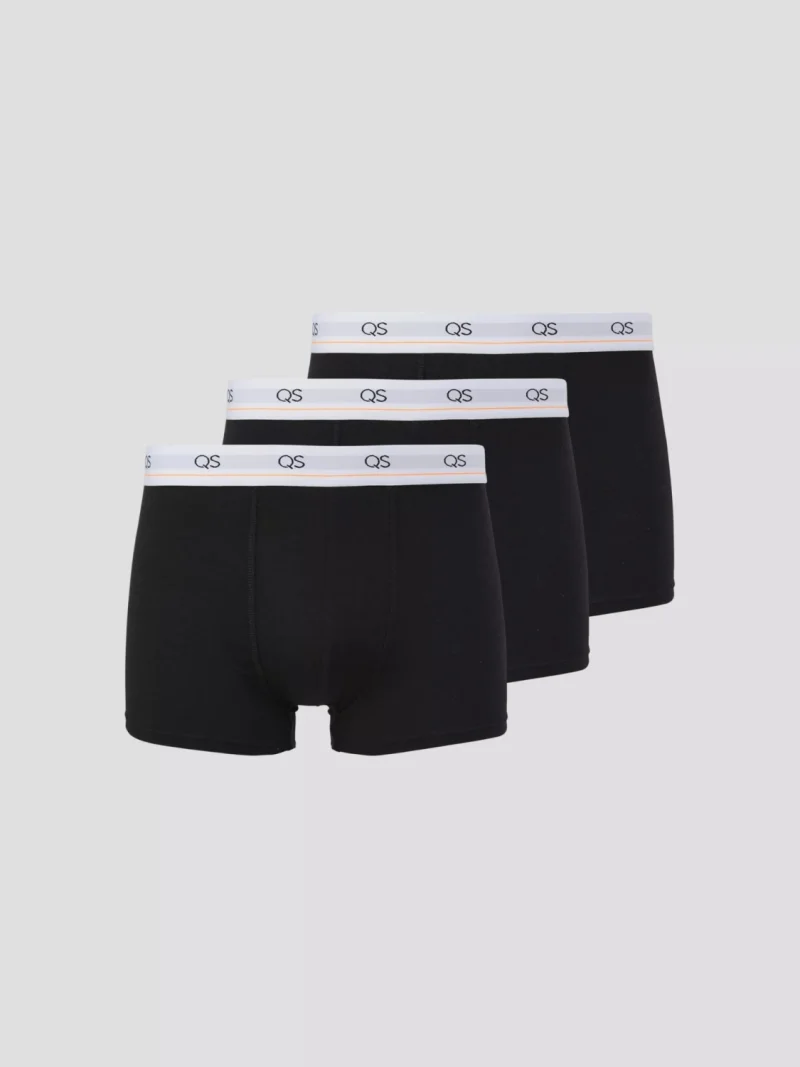 Q/S by s.Oliver Underwear barbati Set 3 perechi de boxeri, Negru (SELECTATI MARIMEA: S)