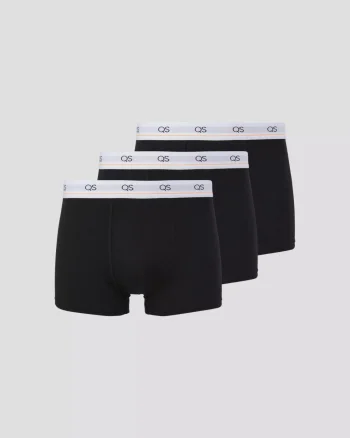 Q/S by s.Oliver Underwear barbati Set 3 perechi de boxeri, Negru (SELECTATI MARIMEA: S)