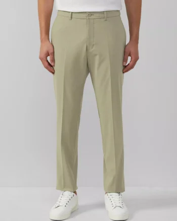 s.Oliver BLACK LABEL Pantaloni costum barbati, Slim fit, Verde masliniu (SELECTATI MARIMEA: 44)