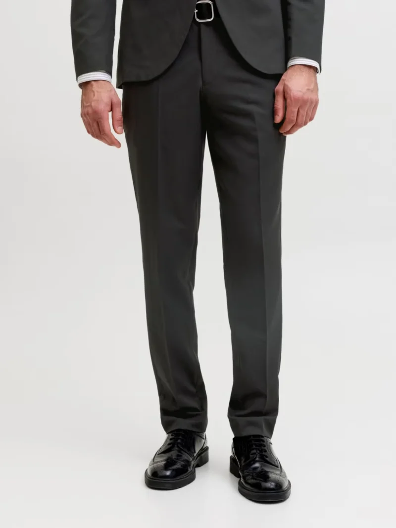 Jack & Jones Pantaloni costum barbati, JPRFRANCO, cu croiala Super Slim fit, Negru (SELECTATI MARIMEA: 48)