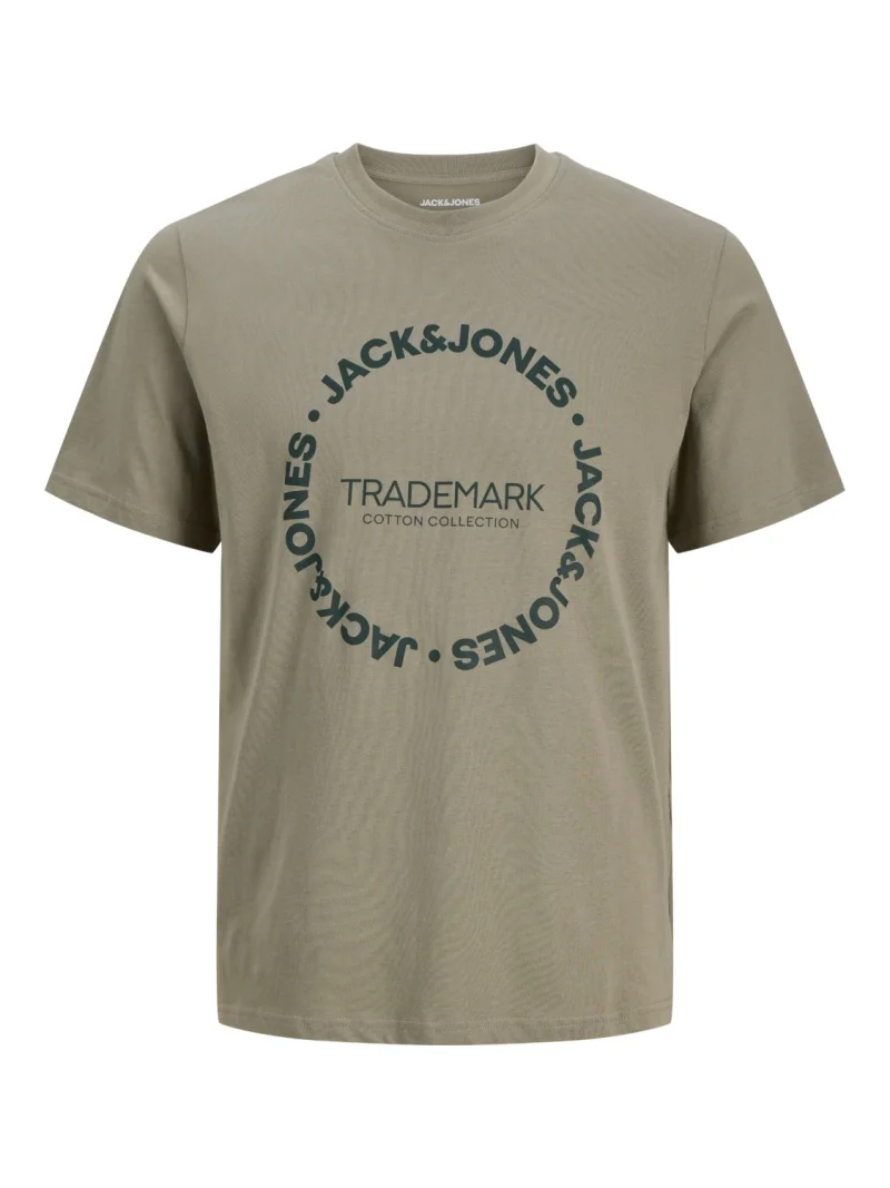 Jack & Jones Tricou baieti, din bumbac, Regular Fit, JJBENSON, Olive (SELECTATI MARIMEA: 140 cm)