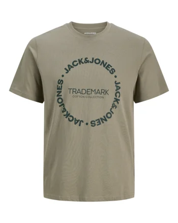 Jack & Jones Tricou baieti, din bumbac, Regular Fit, JJBENSON, Olive (SELECTATI MARIMEA: 140 cm)