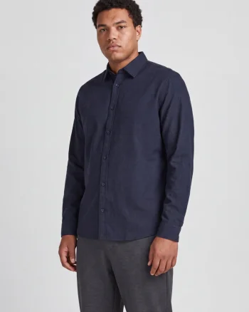 Jack & Jones Plus Camasa barbati big sizes din bumbac, Regular Fit, JJEFIELD, Bleumarin inchis (SELECTATI MARIMEA: 4XL)