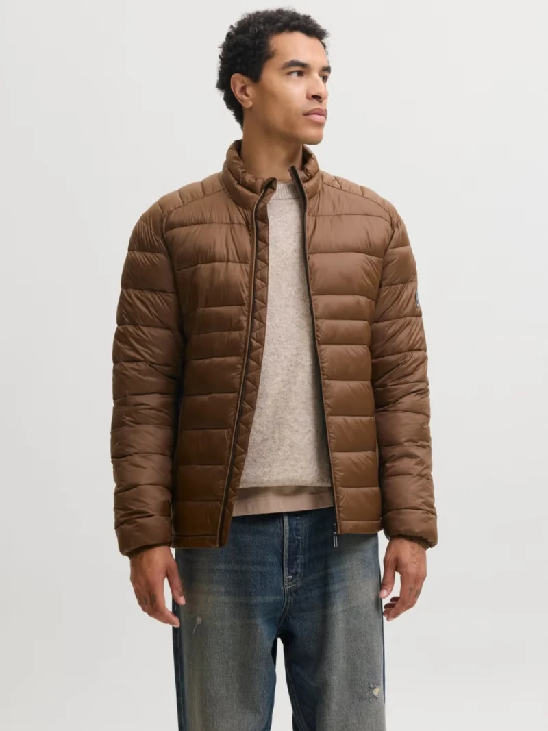 Jack & Jones Jacheta matlasata, barbati, fara gluga, Regular fit, JJEKINGSLEY, Maro (SELECTATI MARIMEA: S)