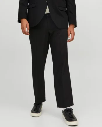 Jack & Jones Plus Pantaloni costum barbati, JPRFRANCO, cu croiala Regular Fit, Negru (SELECTATI MARIMEA: 72)