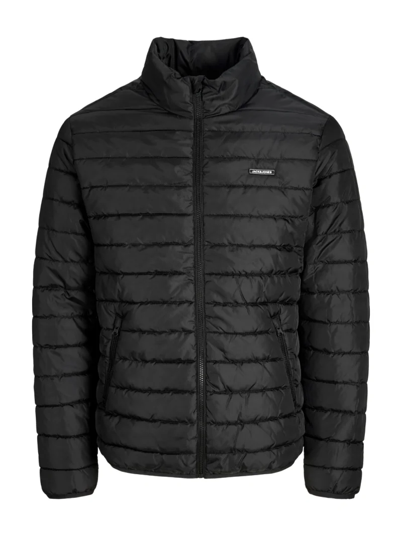 Jack & Jones Plus Jacheta matlasata barbati big sizes, fara gluga, Regular fit, JJELVIS, Negru (SELECTATI MARIMEA: 7XL)