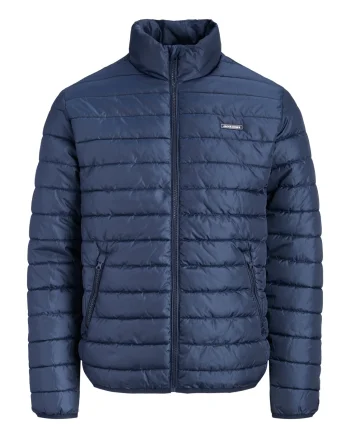 Jack & Jones Plus Jacheta matlasata barbati big sizes, fara gluga, Regular fit, JJELVIS, Bleumarin inchis (SELECTATI MARIMEA: 3XL)