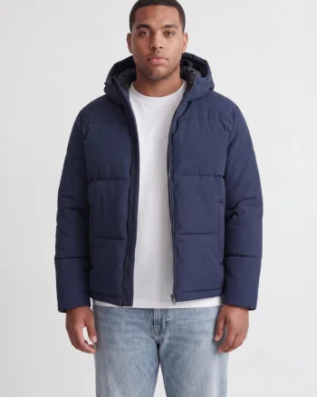 Jack & Jones Plus Geaca barbati big sizes, cu gluga, Regular fit, JJGALAXY, Bleumarin inchis (SELECTATI MARIMEA: 2XL)