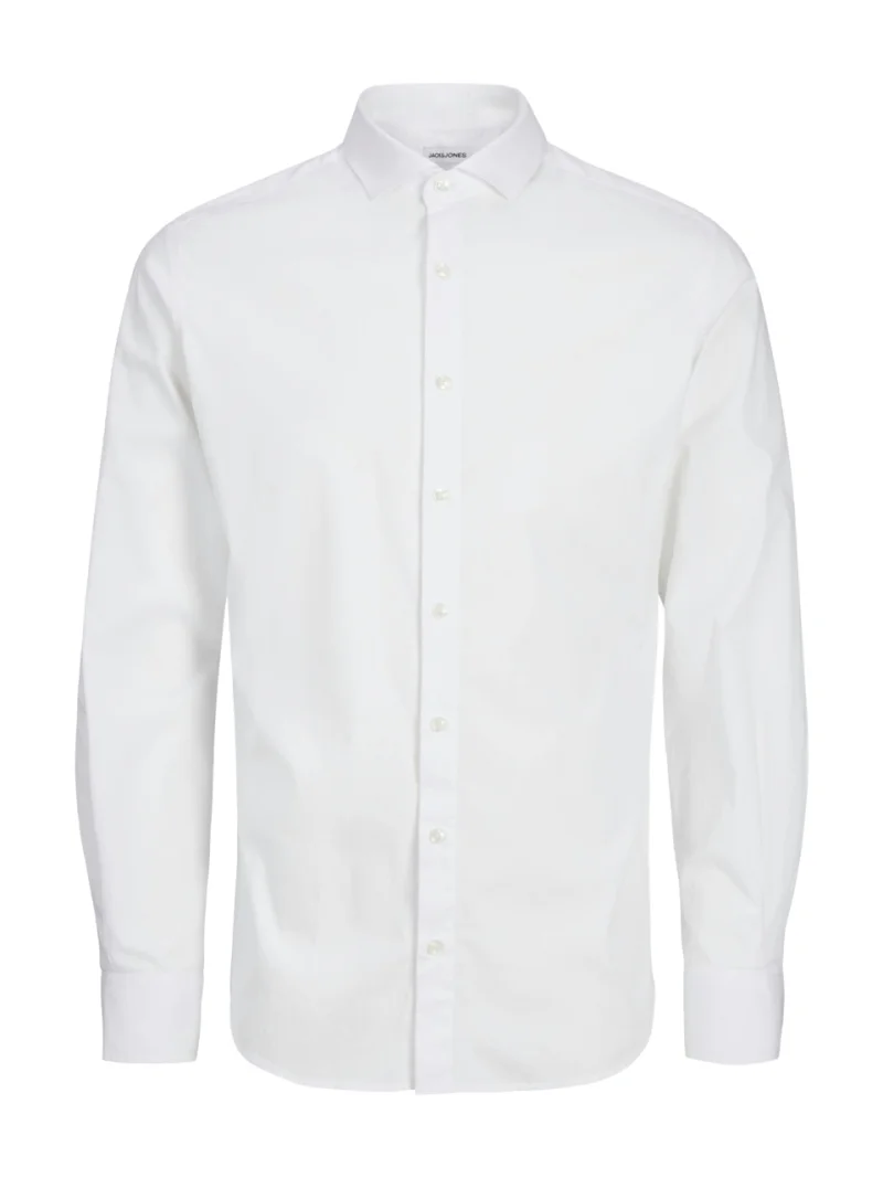 Jack & Jones Camasa barbati cu maneca lunga, JPRBLAJAXON, Slim Fit, Alb (SELECTATI MARIMEA: XL)