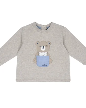 Bluza copii Chicco, Bej cu model, 02756-65MFCO